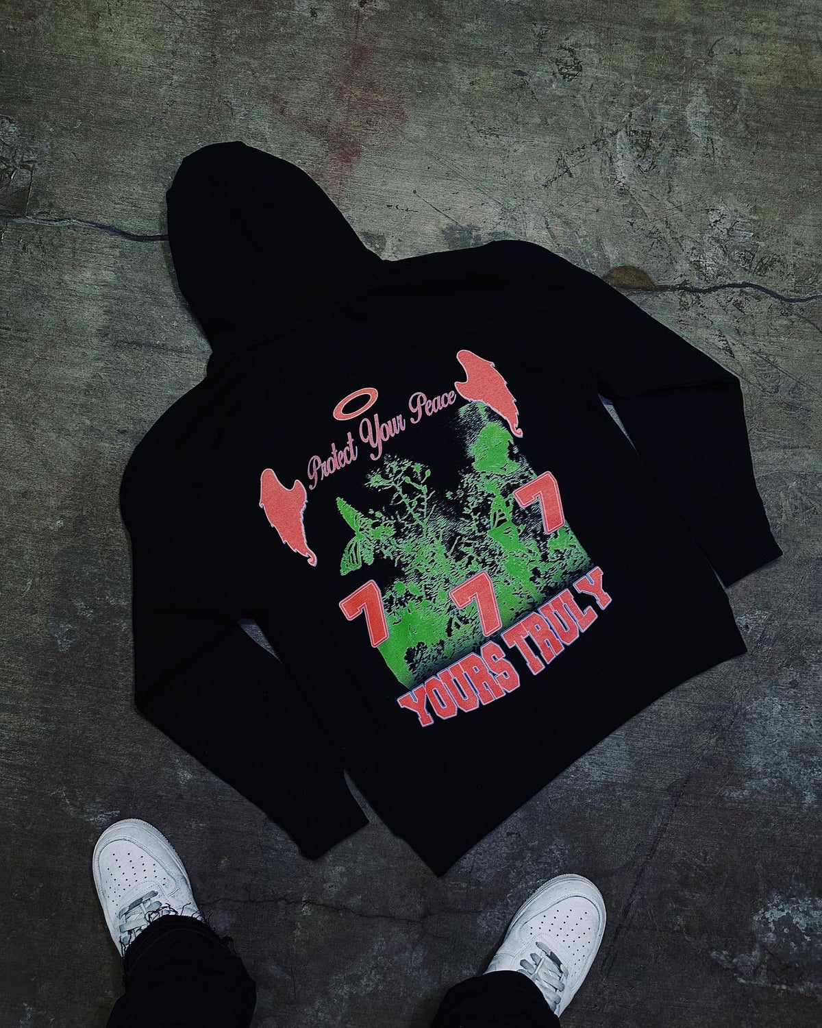 PROTECT YOUR PEACE HOODIE - BLACK