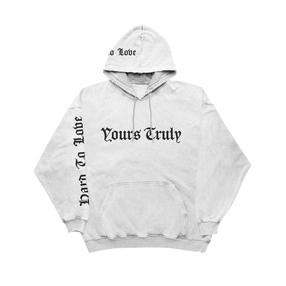 HATE TO LOVE HOODIE - WHITE