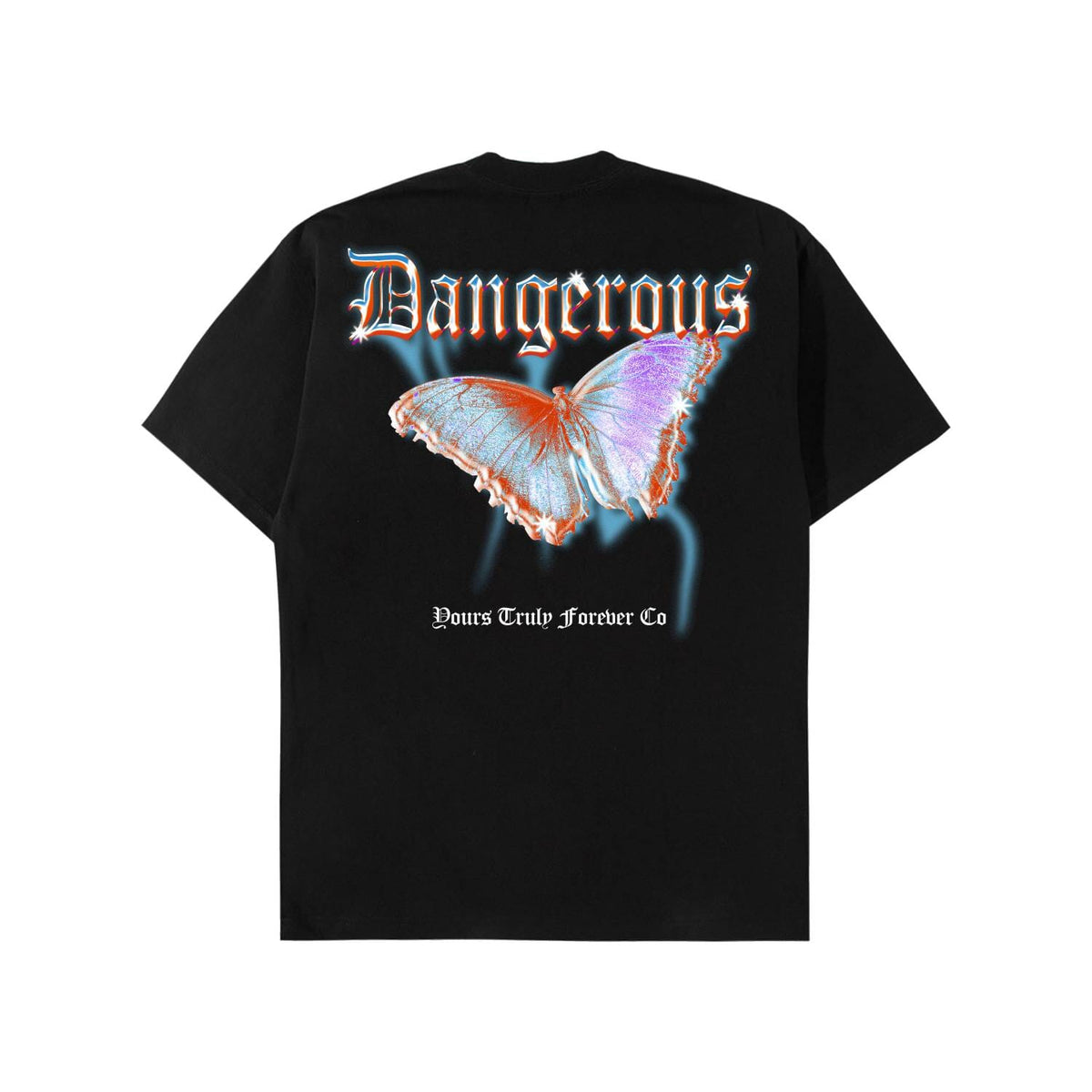 DANGER TEE - BLACK SHIRT Yours Truly Clothing