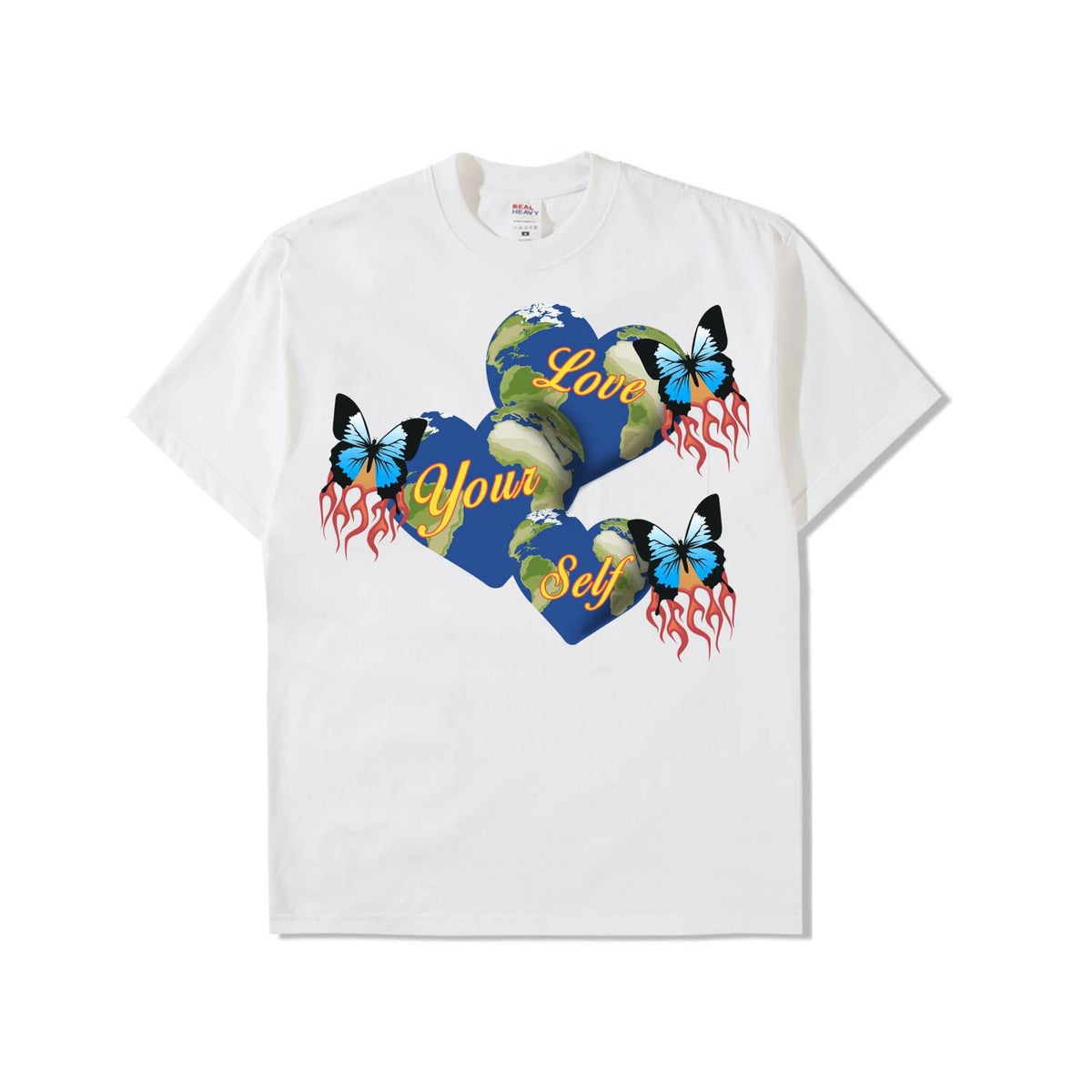 LOVE WORLD TEE - WHITE SHIRT Yours Truly Clothing